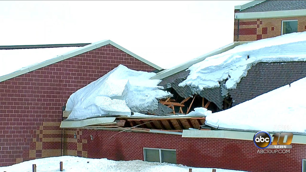 Elementary school roof collapses in Hancock ABC 10/CW5